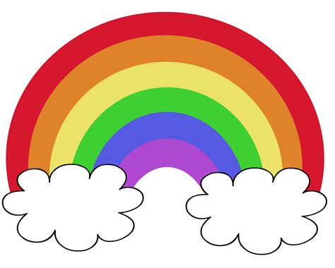 Printable Picture Of A Rainbow